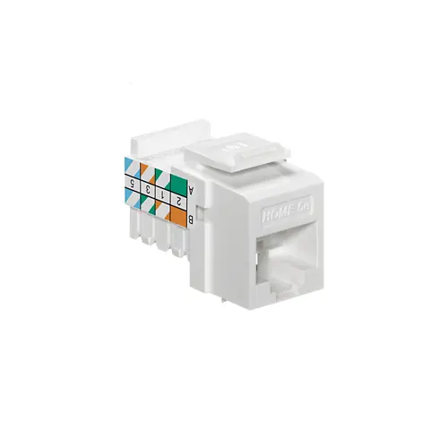 LEVITON 5EHOM-RW5 Home 5e, QuickPort Cat 5e Cable Connector Lead-Frame Design