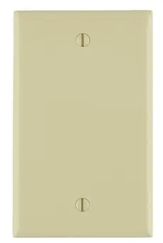 LEVITON 80714-I Blank Wallplate 1 Gangs Ivory 4-1/2 in Lx 69.85 mm W