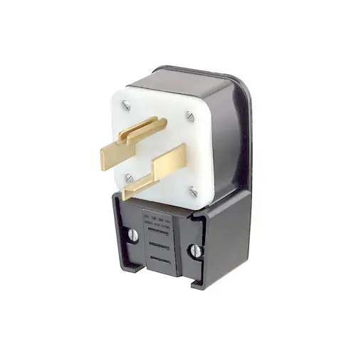 Leviton 30 Amp, 125/250 Volt, Straight Blade Plug, Industrial Grade