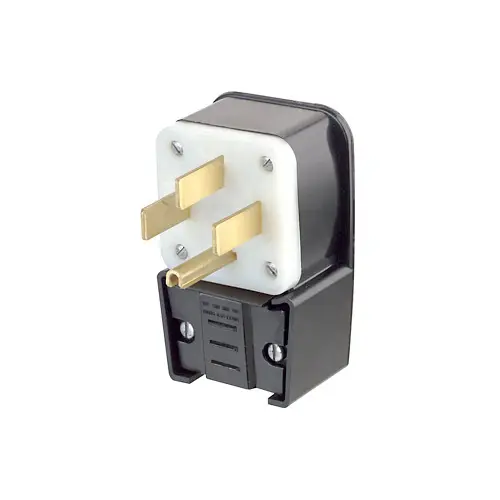 Leviton 50 Amp, 125/250 Volt, Straight Blade Plug, Industrial Grade