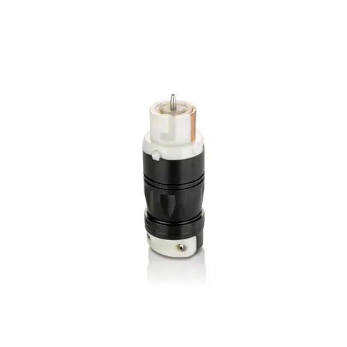 Leviton 50 Amp, 125/250 Volt, Black & White Locking Connector, Industrial Grade CS6364C
