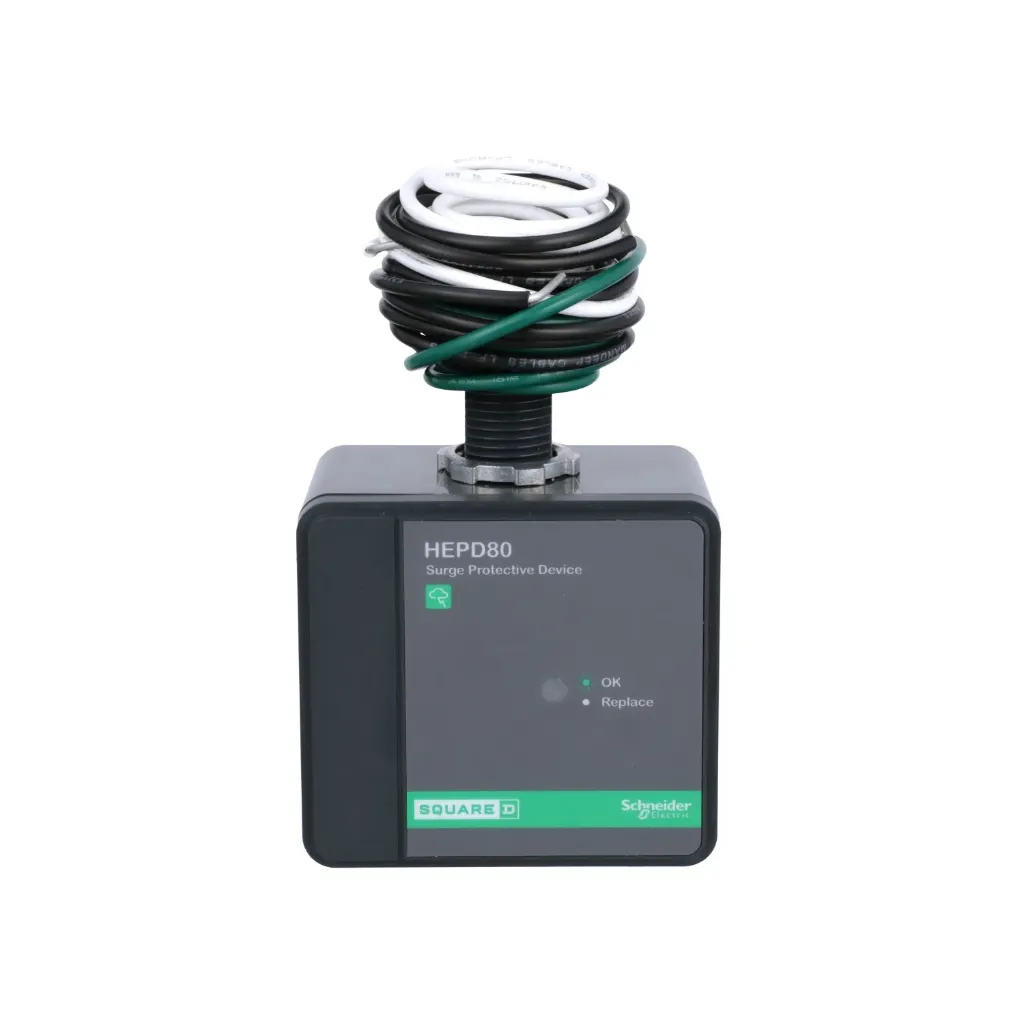 Square D HEPD80 Surge Protection Device, 1 Phase, 120/240V Ac, 2 Poles, 3 Wires + Ground 