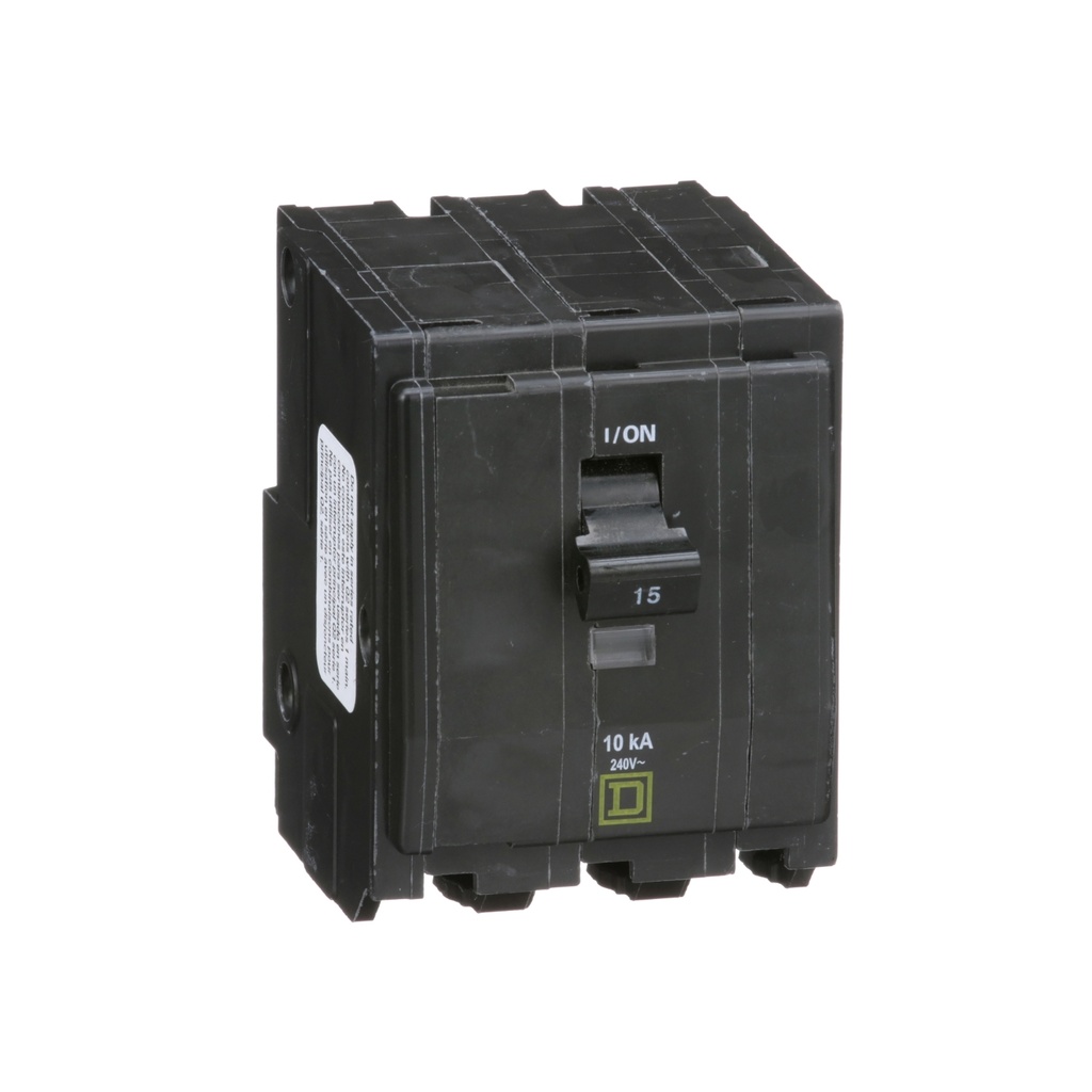 Square D QO315 15A 3-Pole Plug-In Circuit Breaker
