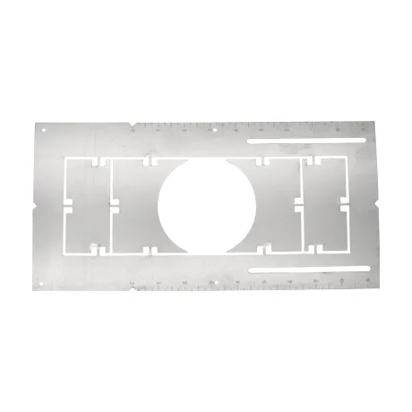 [PL-3.5] Galvanized Smash Plate , for 3.5" Recessed LED , With Ruller 13.2" x 7.3"