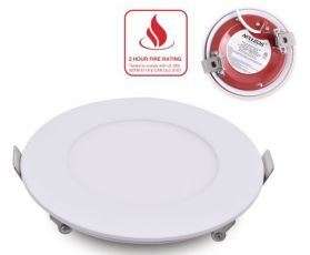 Nexleds 4" [2-HOUR] Fire Rated Slim Panel Downlight - 9W, 5CCT (NX-4ES04-5CCT-FR-WH)