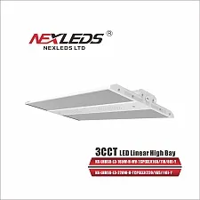 Nexleds NX-LHBS6-L3-220W/ 165W/110W-H-MV-TCP, 3CCT LED Linear High Bay, 120-347VAC, 140 LM/W, 220/165/110W, White
