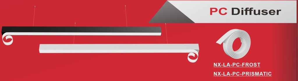 Nexleds Frosted PC diffuser (50 m/roll)