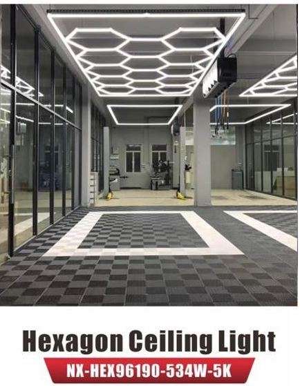 Nexleds Hexagon LED Light 8ft x 16ft - 534W, 5000K (NX-HEX96190-534W-5K)