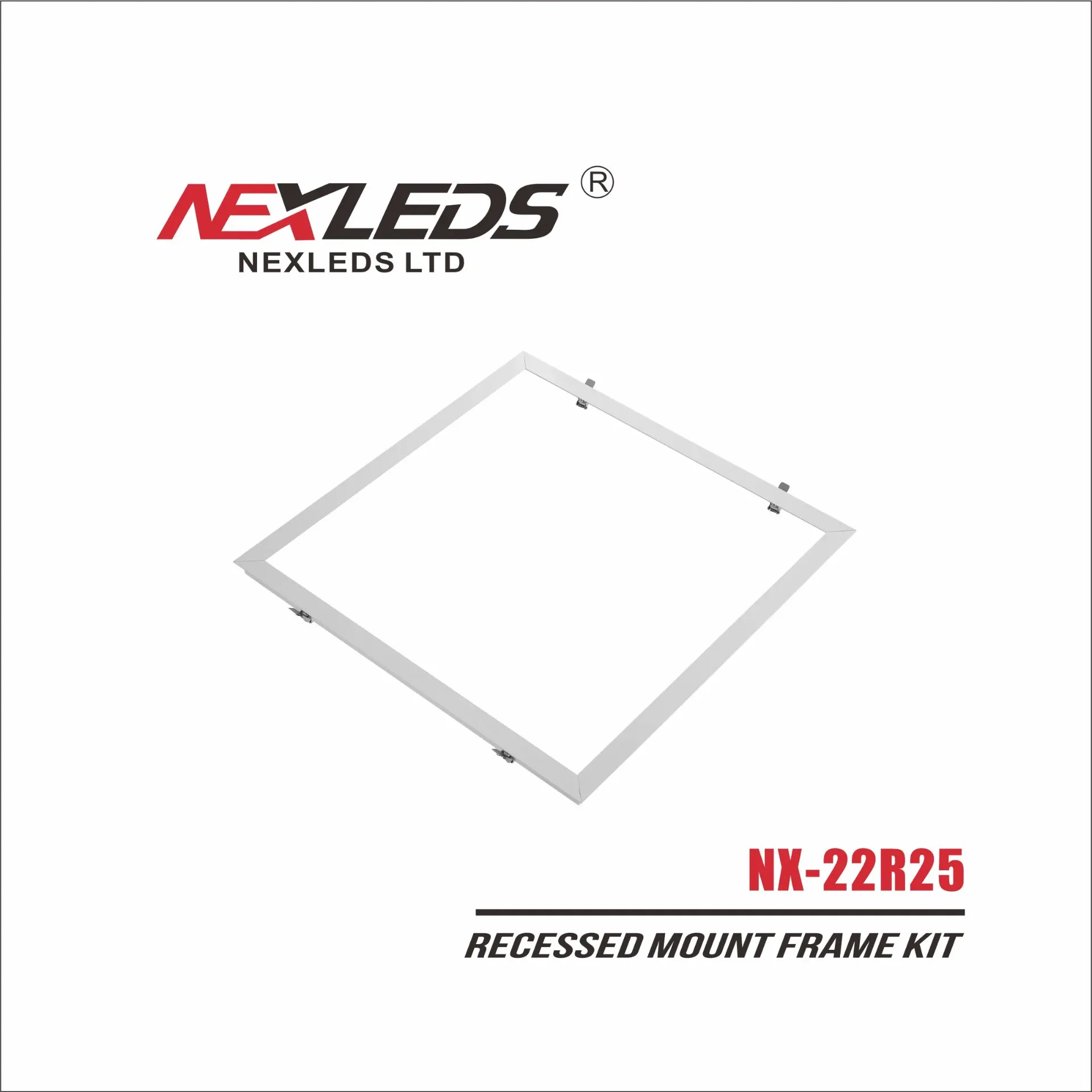 [NX-24R25] Nexleds 2x4 Screwless Recessed Drywall Kit