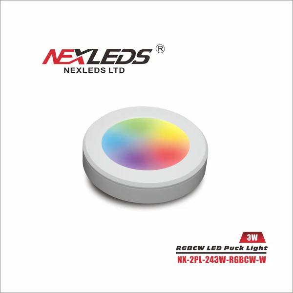 [NX-2PL-243W-RGBCW-W] Nexleds SMART RGBCW Puck Light