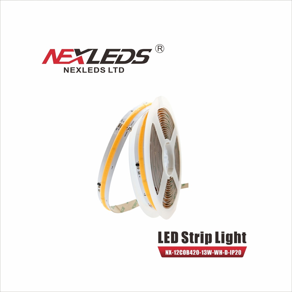 Nexleds 12MM COB Digital (chase series) - 13W/M (NX-12COB420-13W-WH-D-IP20)
