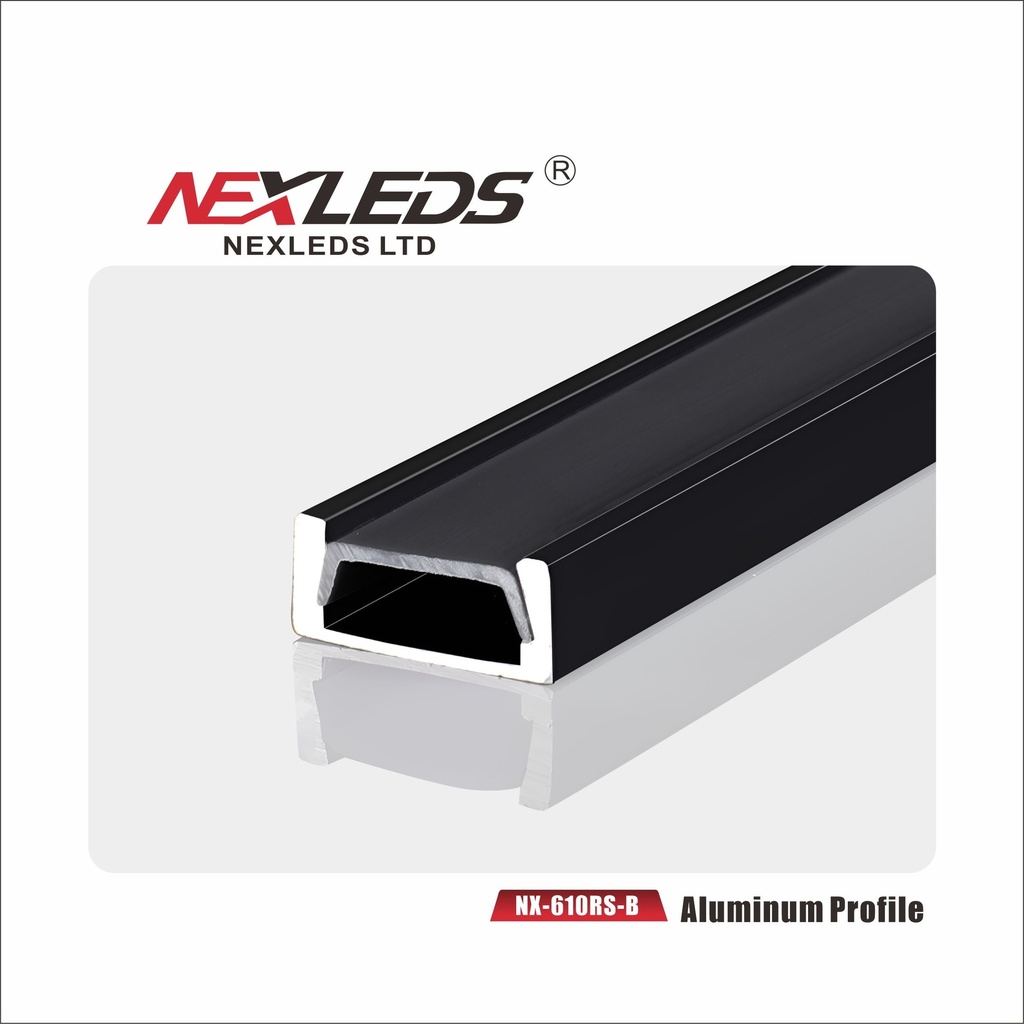 Nexleds Surface Mounted LED Aluminum BLACK FINISH