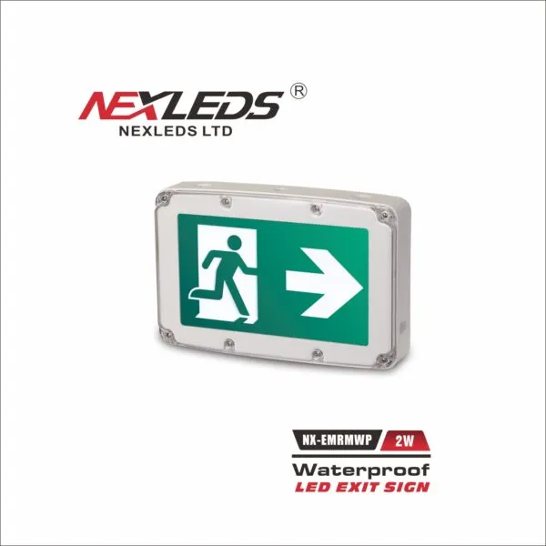 [NX-EMRMWP] Nexleds Waterproof LED exit sign