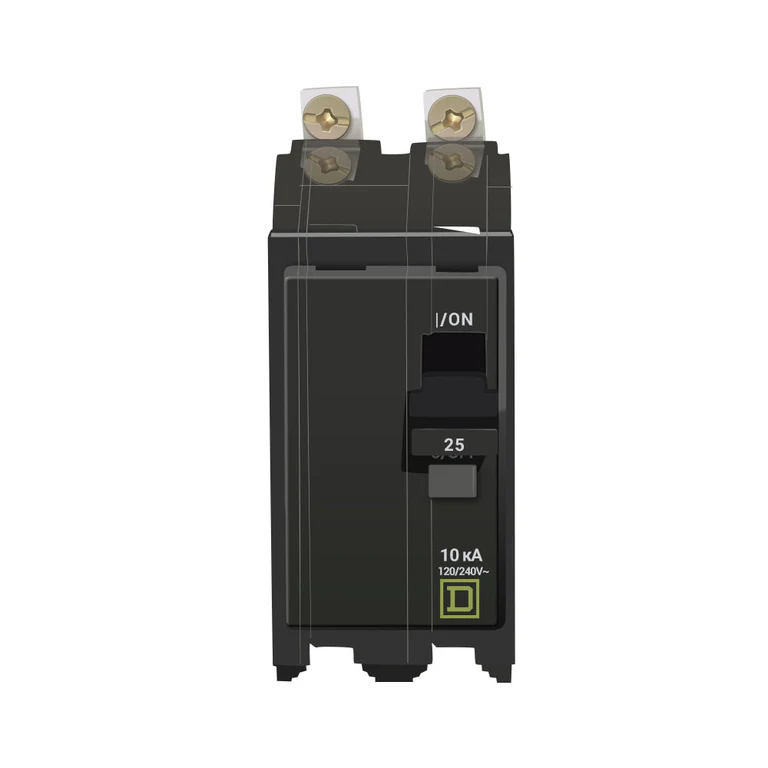 QOB225 - Square D - 25 Amp Circuit Breaker Bolt-On - 25 Amp - 2 Pole - 240 Volt