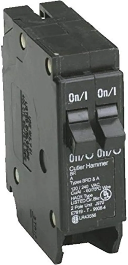 Eaton DNPL2020 2x20A Single Pole Standard Trip Circuit Breaker - Space Saver Tandem