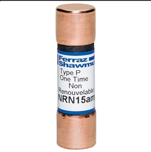 MERSEN NRN15 15A 250V Mersen NRN Series Class H Non-Time Delay Fuse