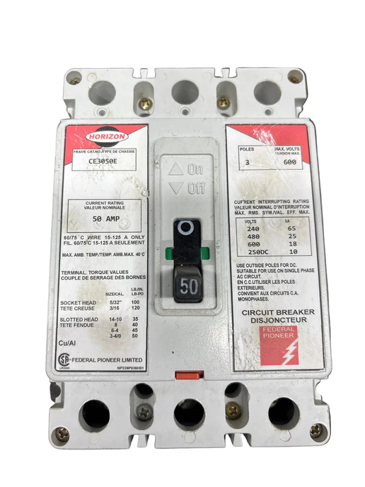 CE3050E 50AMP 600V FPE, Federal Pioneer