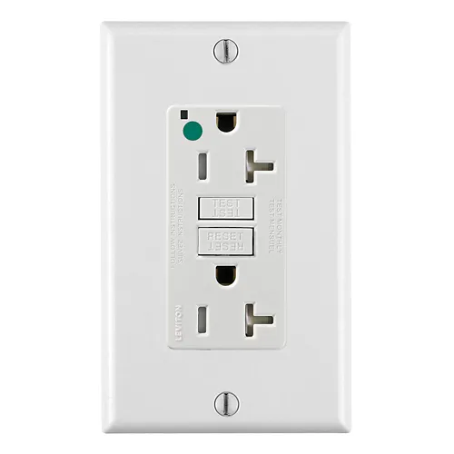 Leviton 20 Amp SmartlockPro® GFCI Receptacle/Outlet, Hospital Grade, Tamper-Resistant
