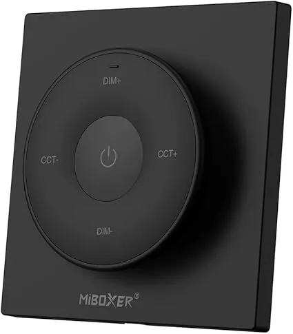 Miboxer K2 Mini Remote 2.4GHz, Brightness and Color Temperature Adjustable (Black)