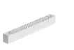 [VO-ALW15FT2-347-3WAY-P-W-D-X] Votatec VO-ALW15FT2-347-3WAY-P-W-D-X 2 ft Architectural Linear Fixture, CCT & Watt Selectable, White