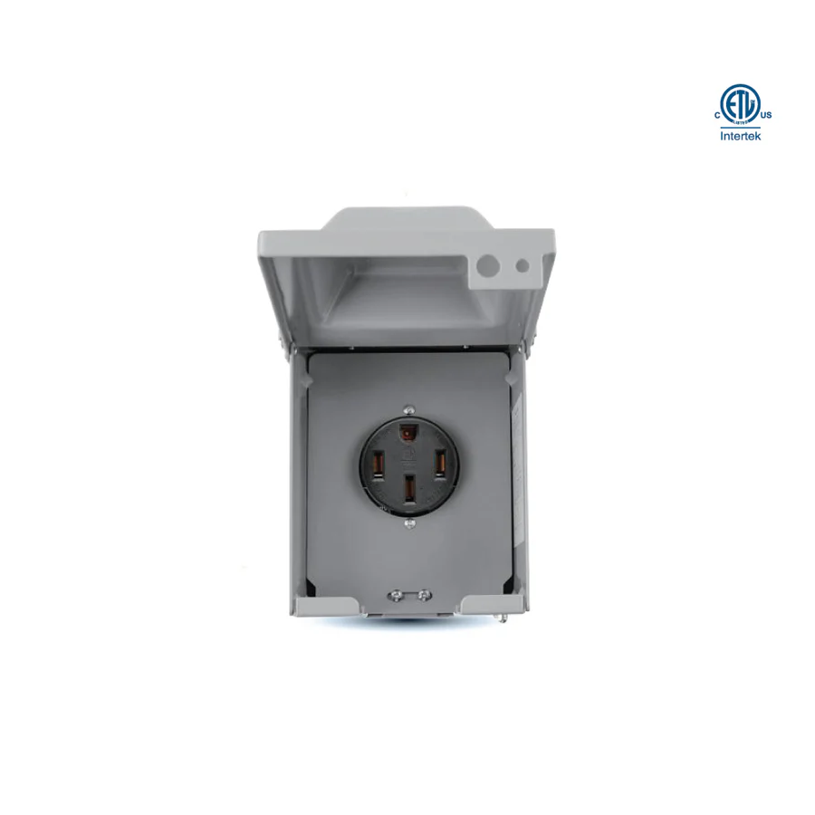Ortech EV-14-50-R NEMA Type 14-50R, 50A 125/250V Outdoor Receptacle EV Plug