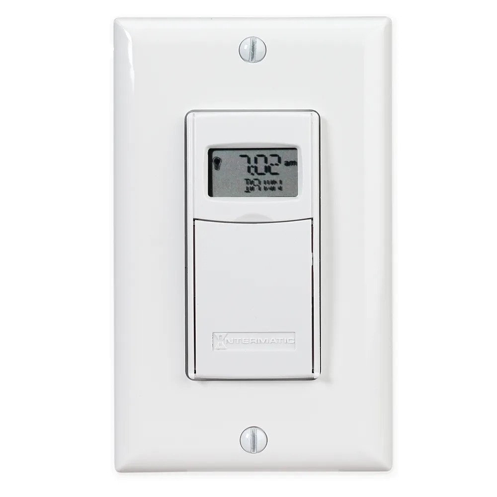Intermatic 7-Day Digital Programmable Wall Switch Timer with Astro Feature.