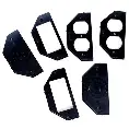 Intermatic (6) Inserts (2) Each-Duplex, GFCI, Toggle/Rnd 1-3/8 & 1-5/8 Dia Two Gang Flexi Guard