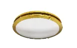 Votatec VO-RF12W15-120-D-3Way 12-inch 2 Ring Slim Flush Mount 3Way CCT - 15W - 120V - 1200LM - 5CCT Switchable - Brushed Brass Finish available -  LED Flush Mount