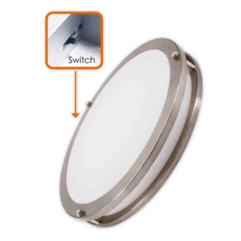Votatec VO-RF18W38-120-D-5WAY-BK 38W 18" LED Flush Mount CCT Selectable