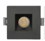 Votatec - 2" Square Baffle Downlight - 8W - 650Lm - 120V - 3CCT Adjustable - Black - VO-SP2W8-120-D-5WAYLED Recessed Mount Fixtures