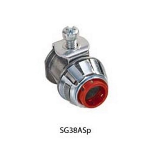 E-Z Lock® Insulated “U” Shaped Strap AC/MC Snap-In Connector 3/8″, Zinc