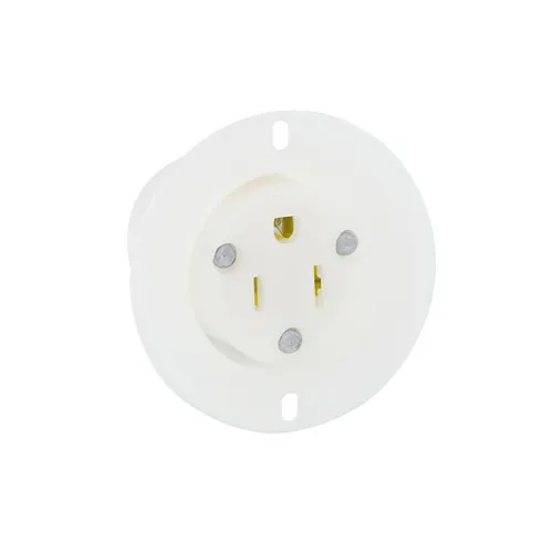 Leviton 15 Amp, 125 Volt, Flanged Outlet Receptacle, Industrial Grade 5279-C