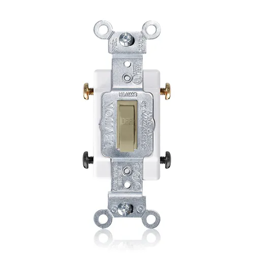 Leviton 15 Amp Toggle Switch, Double-Pole, Canadian, Commercial Grade