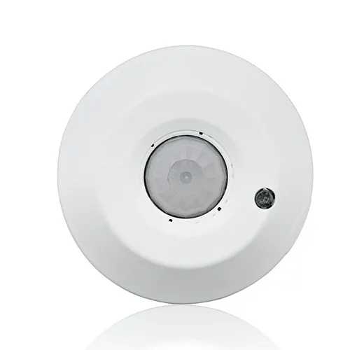 Leviton Occupancy Sensor with Integrated Photocell, Line Voltage, PIR, Ceiling Mount, 450SF, 120-277V, High-Density Lens installed, Mid-Range included, Provolt™ ODC04-IDW