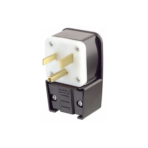 Leviton 50 Amp, 125 Volt, Straight Blade Plug, Industrial Grade 9550-P