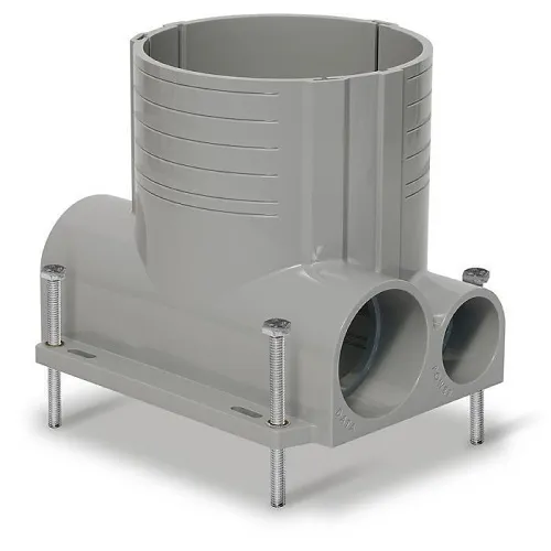 Leviton 2-Gang Concrete Floor Box System, FBBOX-GY, Gray