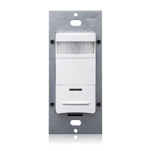 [ODS10-I3W] Leviton Occupancy Sensor, PIR, Wall Switch, 2100SF, 10A-347V, White, Decora® ODS10-I3W