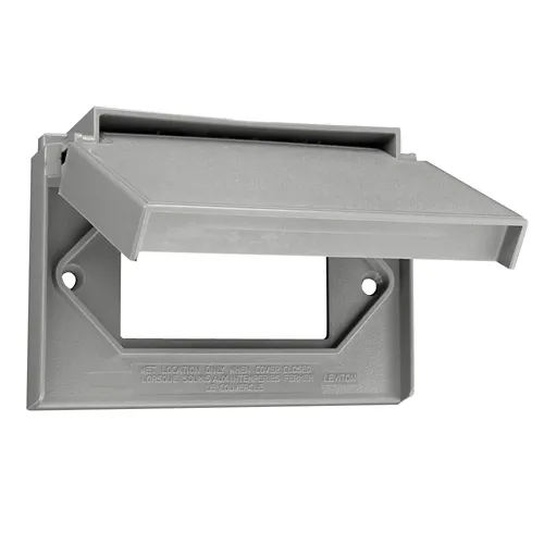 Leviton Weatherproof Wall plate, 1-Gang 4996-GY