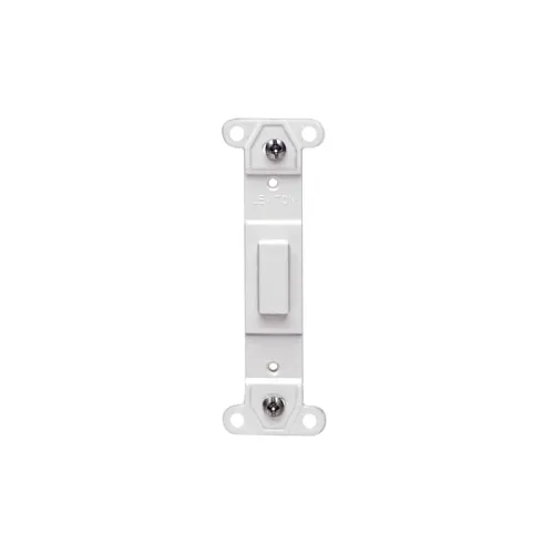 Leviton Plastic Blank Wallplate Adapter, White 80700-W