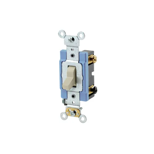 Leviton 15 Amp Toggle Switch, 3-Way, Quiet Switch, Extra Heavy Duty Spec Grade 1203-2I