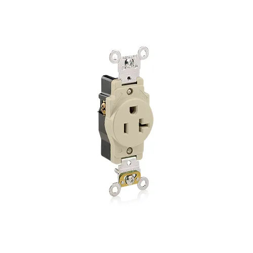 Leviton 20 Amp Single Receptacle/Outlet, Industrial Grade, Self-Grounding 5361-I