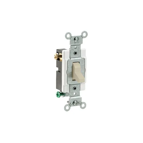 Leviton 15 Amp, Toggle Switch, 3-Way, Quiet Switch, Commercial Spec Grade CS315-2I