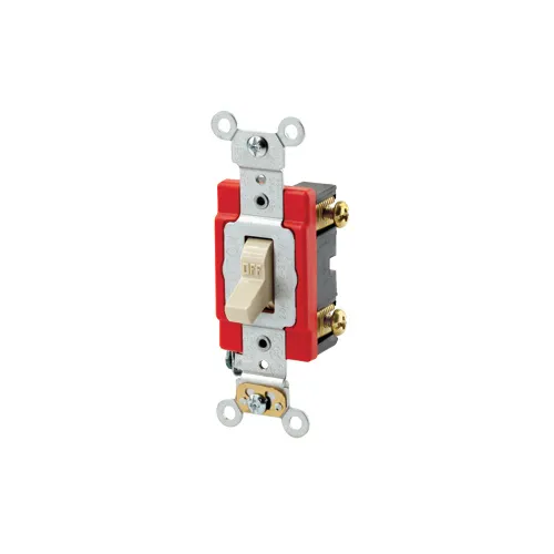Leviton 20 Amp Toggle Switch, Single-Pole, Quiet Switch, Extra Heavy Duty Spec Grade 1221-2I