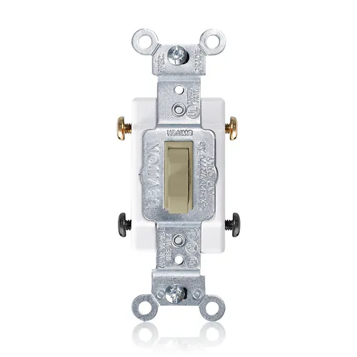 Leviton 15 Amp Toggle Switch, 4-Way, Canadian, Commercial Grade 1104-CI