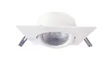Votatec VO-GSP4W10-120-D-5WAY/WH 4 in Square Airtight Gimbal Downlight, 10W, 5CCT, White