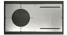 Votatec Galvanized plate , for 4" recessed LED , With Ruller 13-3/16" x 6.5"