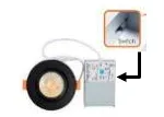 Votatec C5202-3way-BK Black 7W 3" LED Gimbal Downlight