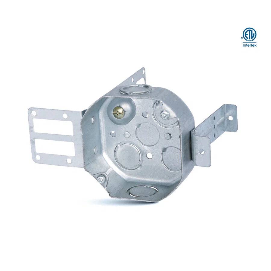 [54171-KSSX] Octagonal Steel Stud Box with Wrap Around Bracket and Clamps| 54171-KSSX