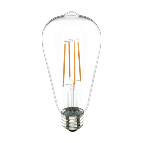 [VO-ST64W6-120-27-C-D] Votatec ST64 Filament LED VO-ST64W6-120-27-C-D, 120V 6W CCT