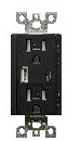 Votatec BAA-015 /BK USB Charger & Duplex Receptacle (TR) TYPE A+C – 15A